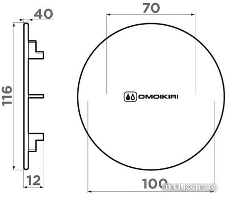 Накладка сливного гарнитура Omoikiri DEC LG 4957090