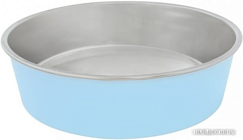 Миска Duvo Plus Металлическая 450 мл (голубой)