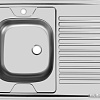Кухонная мойка Ukinox STD800.600 5C 0LS (с сифоном)