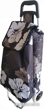 Сумка-тележка MonAmi XY-021 (цветы на черном)