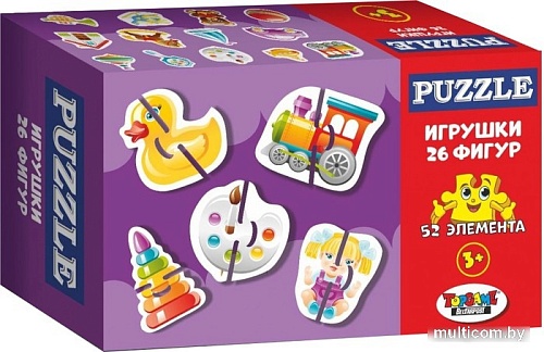Пазл Topgame Игрушки 01612 (52 эл)