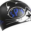 Шапочка для плавания Mad Wave Spy Cat (черный)