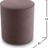 Пуфик Mio Tesoro 132 (какао Velutto 36)