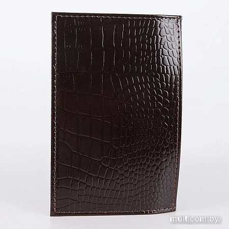 Обложка для паспорта Poshete 604-028ET-BRW (коричневый)