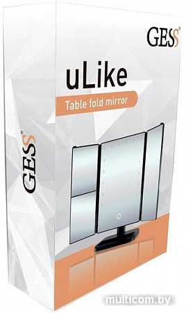 Косметическое зеркало Gess uLike (черный)