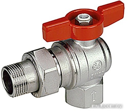 Фитинг Giacomini Кран шаровой угловой с отводом R789 1"F x 1"M R789X007