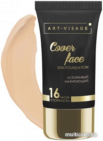 Тональный крем Art-Visage Cover Face тон 208 теплый бежевый 25 мл