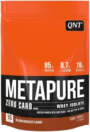 Протеин QNT Metapure Whey Protein Isolate (бельгийский шоколад, 480 г)