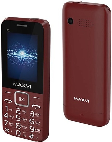 Мобильный телефон Maxvi P2 (винный красный)