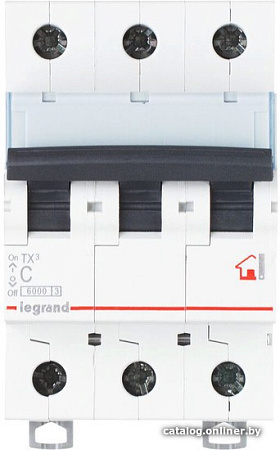 Выключатель автоматический Legrand TX3 3P 6A B 6kA 3M 403997