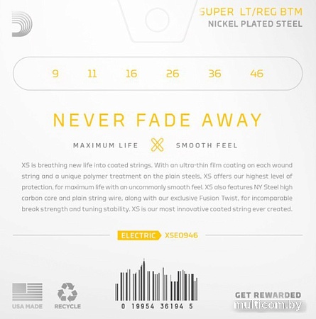 Струны для гитары D'Addario XSE0946