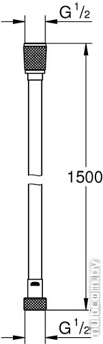 Душевой шланг Grohe Silverflex Longlife 26346000