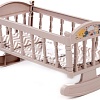 Кроватка для кукол Полесье Кроватка-качалка №4 24026 (темно-кремовый)