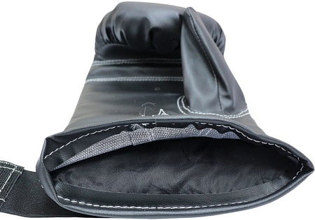 Тренировочные перчатки Rusco Sport к/з (L, черный)