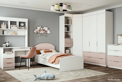 ДСВ Лавис СД 900.1 (белый/белый софт/роза)