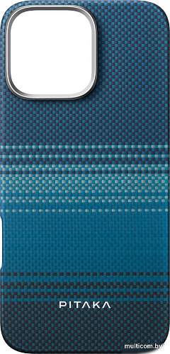 Чехол для телефона Pitaka Tactile Woven для iPhone 16 Pro (синий)