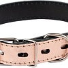 Ошейник Дарэленд простроченный 2х-слойный 30 мм 35-45 см (розовое золото)