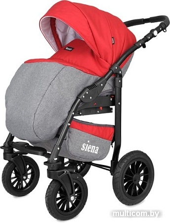 Универсальная коляска Rant Siena (2 в 1, 05 серый/красный)