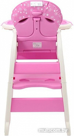 Стульчик для кормления Polini Kids 460 (розовый)