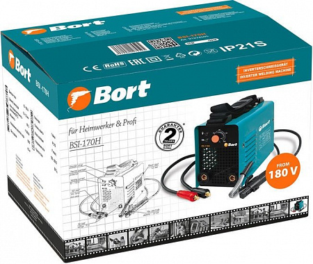 Сварочный инвертор Bort BSI-170H 91274595