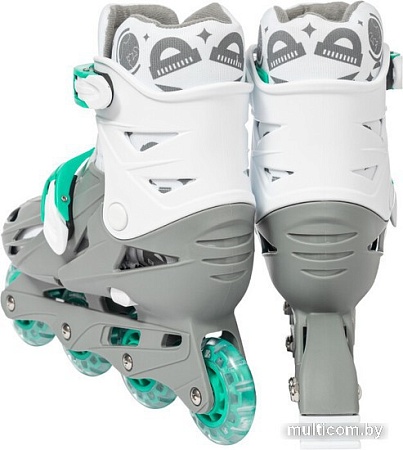 Роликовые коньки Ricos Kudo PW-128 S (р. 31-34, бирюзовый/серый)