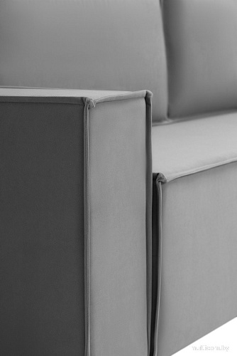 Диван Krones Цезарь 4 Lux (велюр темно-серый)