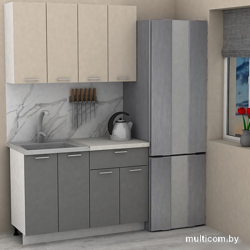 Готовая кухня ЭлиГард Lion 1.2 (персидский жемчуг/дымчатый алмаз/королевский опал)