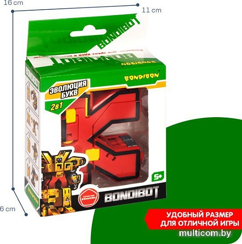Трансформер Bondibon Bondibot Буква К ВВ5497