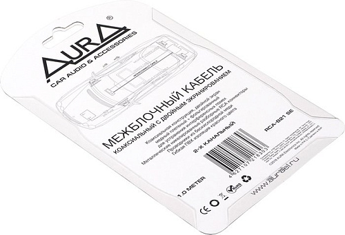 Кабель Aura RCA - RCA RCA-B21 SE (1 м, красный)