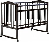 Детская кроватка Bambini 01 (темный орех)