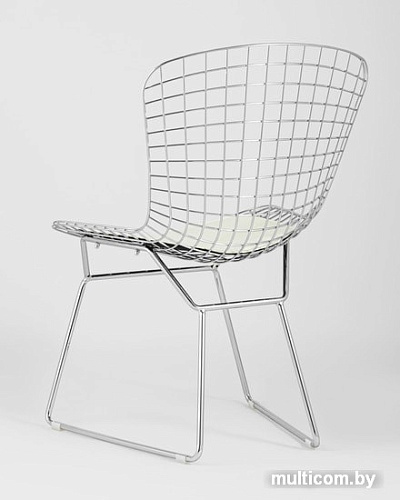 Стул Stool Group Bertoia (хром/белая подушка)