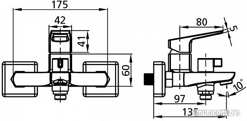 Смеситель Milardo Atlantic ATLSBC0M02