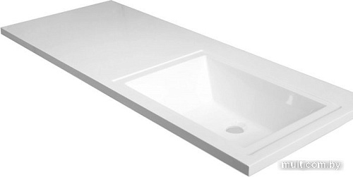 Умывальник Эстет Даллас 130, правая (белый)