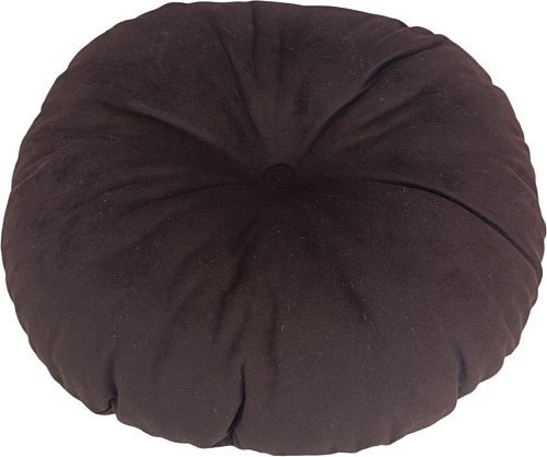 Декоративная подушка Sled Круглая 40x40x10 (шоколадный)
