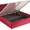 Кровать Мебель-АРС Классик 140 (бархат красный Star Velvet 3 Dark Red)