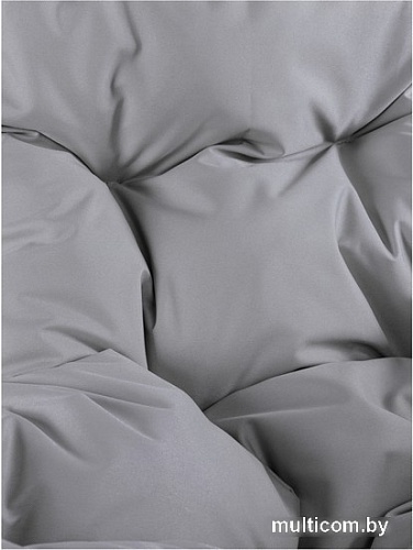 Подвесное кресло M-Group Для двоих Люкс 11510209 (коричневый ротанг/серая подушка)