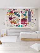 Комплект штор JoyArty С любовью из Лондона 1.45x1.8 м p_9417_145x180 (2 шт)