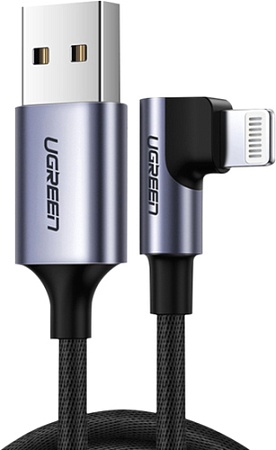 Кабель Ugreen US299 70733 USB Type-A - Lightning (2 м, черный)
