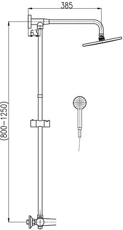 Душевая система Slezak RAV Тигрис TG182.5/5