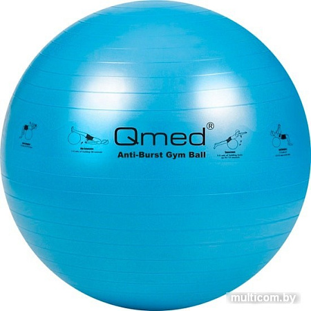 Мяч Qmed ABS Gym Ball 75 см (голубой)