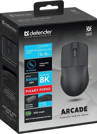 Игровая мышь Defender Arcade Pro GM-381 (черный)