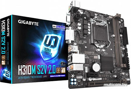 Материнская плата Gigabyte H310M S2V 2.0 (rev. 1.0)