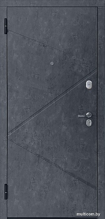 Металлическая дверь Guard Loft бетон графит/бетон серый (86x205, левая)