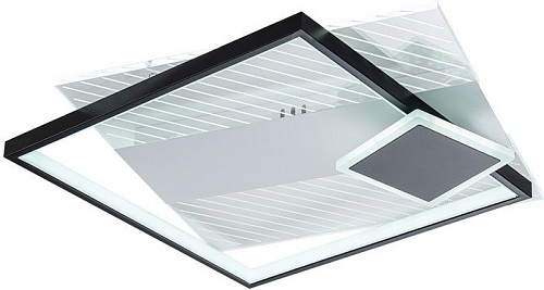 Припотолочная люстра Escada 10226/3LED Square (черный/белый)