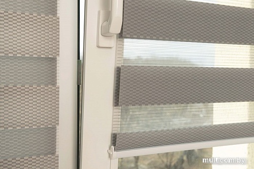 Шторы день-ночь Delfa Сантайм День-Ночь Масо МКД DN-41605 (52x160, серый)