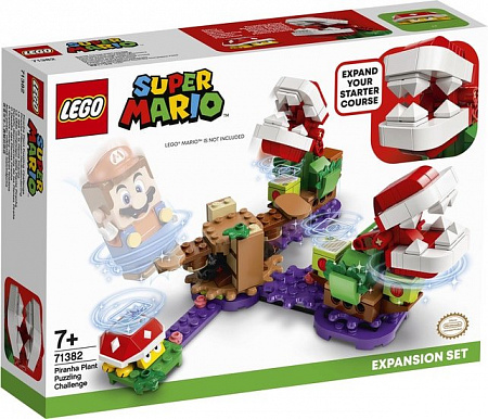 Конструктор LEGO Super Mario 71382 Загадочное испытание растения-пираньи. Дополни