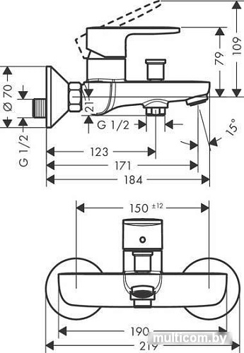 Смеситель Hansgrohe Vernis 71440000