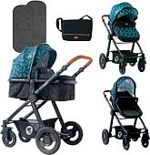 Универсальная коляска Lorelli Alexa 2020 (2 в 1, black leaves)