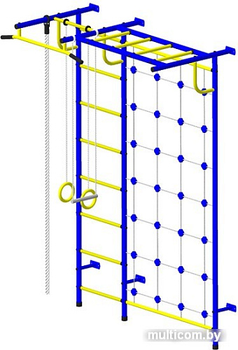 Детский спортивный комплекс Пионер С4СМ (синий/желтый)