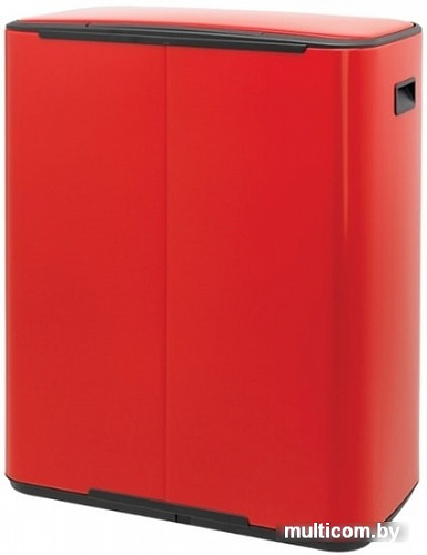 Brabantia Bo Pedal Bin 2 x 30 л (пламенно-красный)